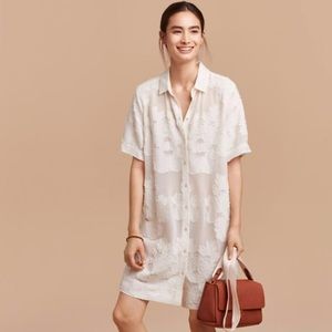 Wilfred Hemistiche Dress in Oak